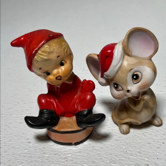 Ron Jordan Designs. Other - Vintage Cute Elf and Mouse Figurine Salt and Pepper Shakers Very Old